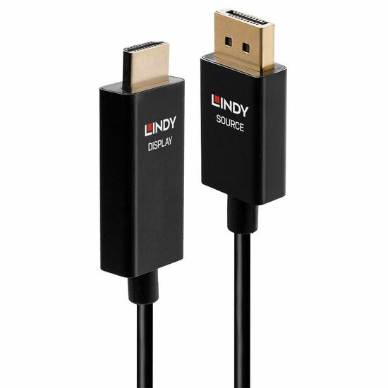 DisplayPort naar HDMI Kabel LINDY 40925 Zwart 1 m 1