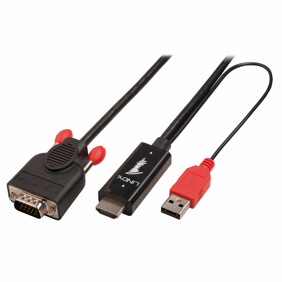 Adapter DisplayPort naar HDMI LINDY 41456 Zwart 1