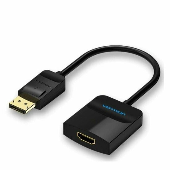 Adapter DisplayPort naar HDMI Vention HBGBB 15 cm Zwart Grijs 1