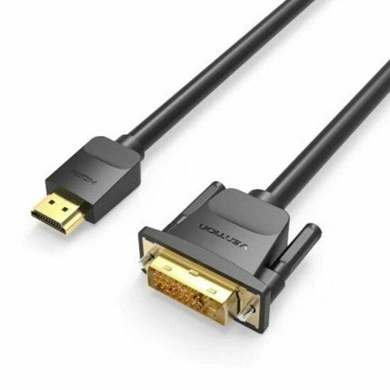 Adapter DVI naar HDMI Vention ABFBF Zwart 1 m 1