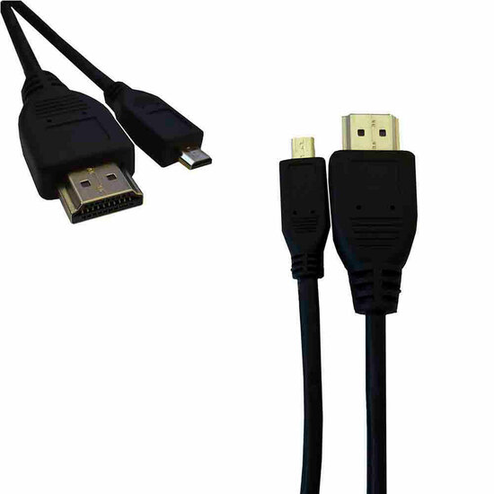 Kabel HDMI naar Micro HDMI EDM Zwart 1 m 2