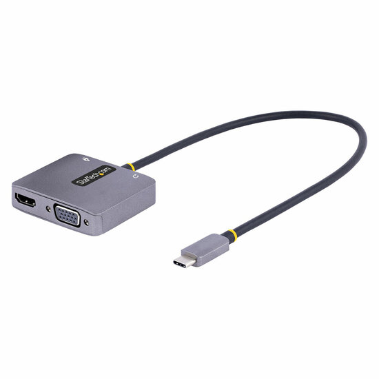 Adapter USB-C naar VGA/HDMI Startech 122-USBC-HDMI-4K-VGA 1