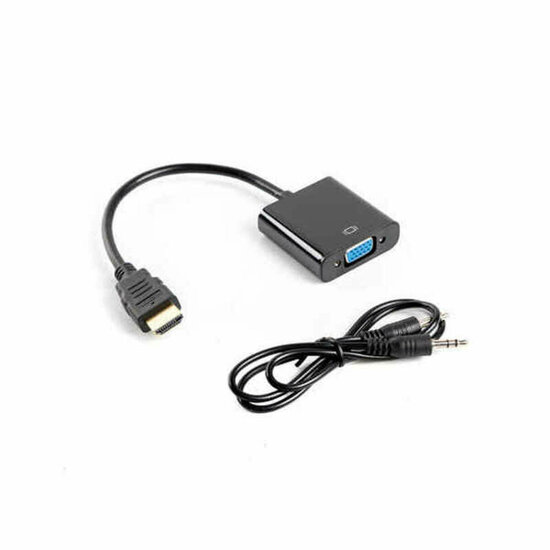 Adapter HDMI naar VGA Lanberg AD-0017-BK Zwart 20 cm 1