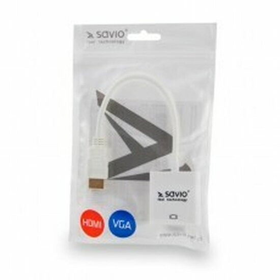 Adapter HDMI naar VGA Savio CL-27B Wit 2