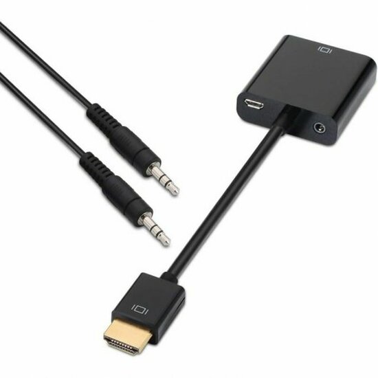 Adapter HDMI naar SVGA met Audio Aisens A122-0126 Zwart 10 cm 3