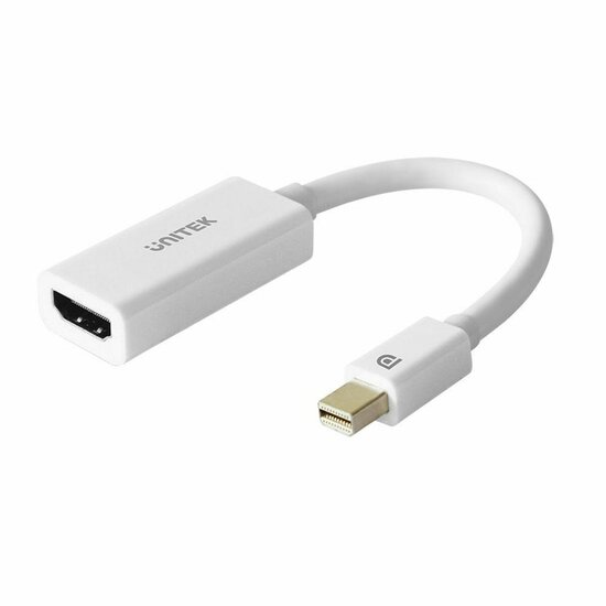 Adapter Mini DisplayPort naar HDMI Unitek Y-6331 Wit 20 cm 1