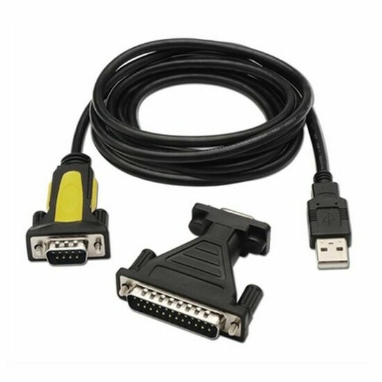 Adapter USB naar RS232 NANOCABLE 10.03.0002 1,8 m Zwart 1,8 m 1