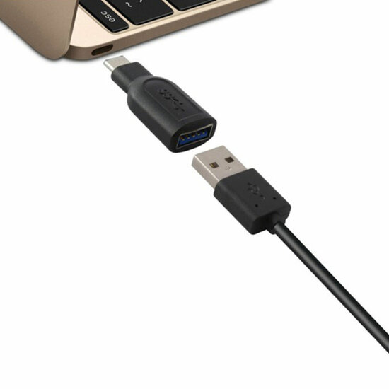 Adapter USB 3.0 naar USB-C 3.1 Zwart 1