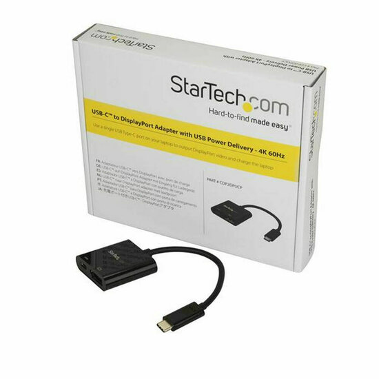 Adapter USB-C naar DisplayPort Startech CDP2DPUCP Zwart 4K Ultra HD 2