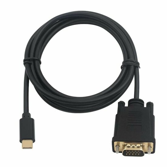 Adapter USB-C naar VGA Ewent EC1052 Zwart 1,8 m 2