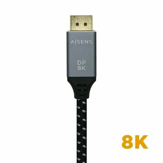 DisplayPort kabel Aisens A149-0434 50 cm Zwart Zwart/Gris 3