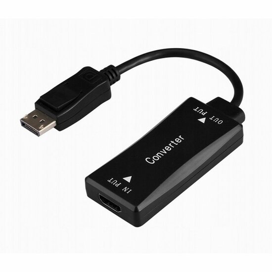 Adapter DisplayPort naar HDMI GEMBIRD A-HDMIF30-DPM-01 Zwart 15 cm 1