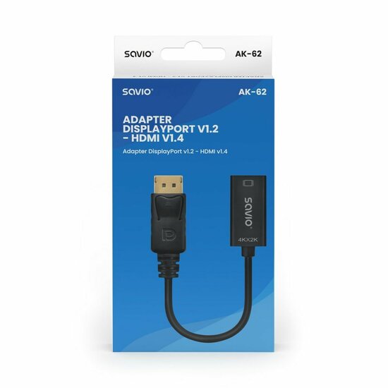 Adapter DisplayPort naar HDMI Savio AK-62 20 cm 5