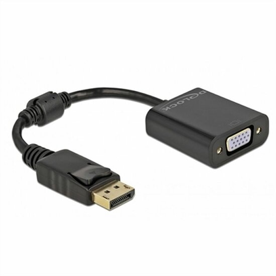 Adapter DisplayPort naar VGA DELOCK 61006 Zwart 1