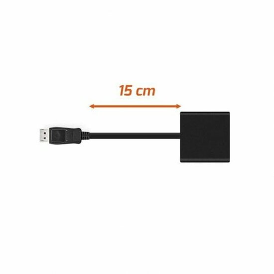 Adapter DisplayPort naar VGA PcCom Essential Zwart 15 cm 2