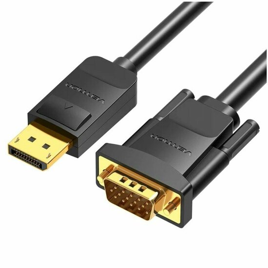 Adapter DisplayPort naar VGA Vention HBLBH Zwart 2 m 1