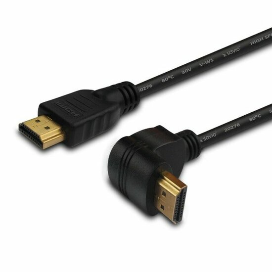 HDMI-Kabel Savio CL-04 Hoek Zwart 1,5 m 1