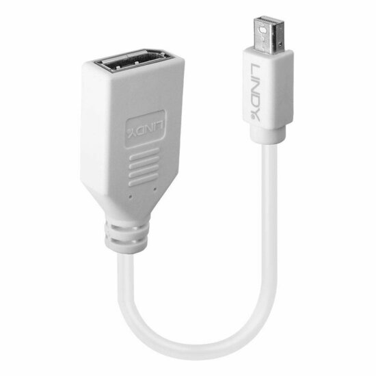 Mini DisplayPort naar DisplayPort-Adapter LINDY 41021 Wit 2