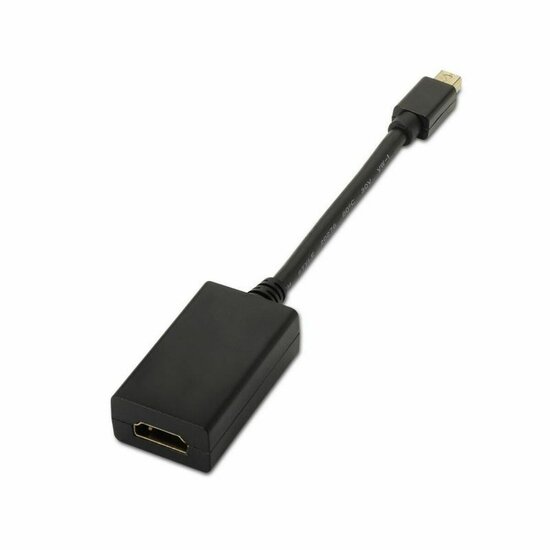 Adapter Mini DisplayPort naar HDMI Aisens A125-0137 Zwart 15 cm 1