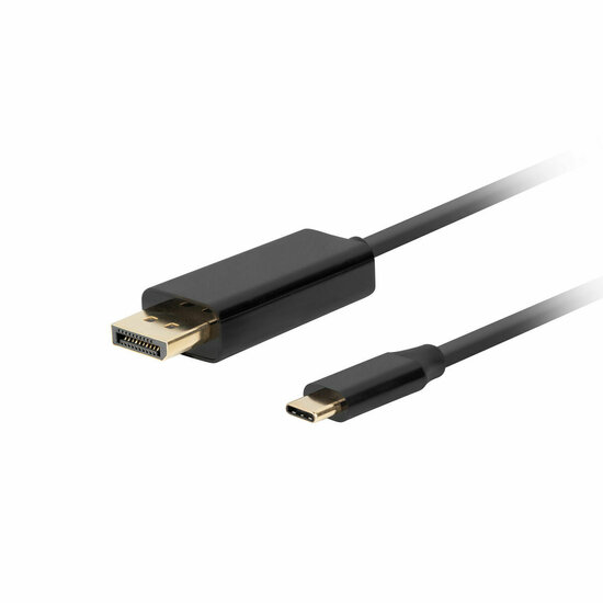 Adapter USB-C naar DisplayPort Lanberg CA-CMDP-10CU-0005-BK Zwart 50 cm 1