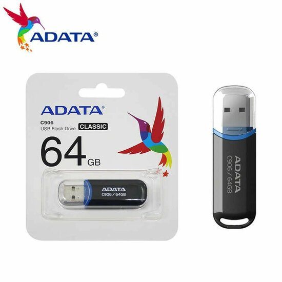 USB stick Adata C906 Zwart Multicolour 64 GB 3