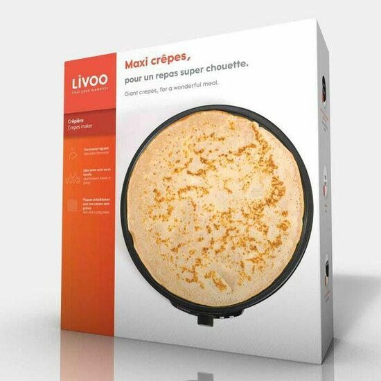 Pannenkoekenmaker Livoo DOP196 1000W Zwart 4