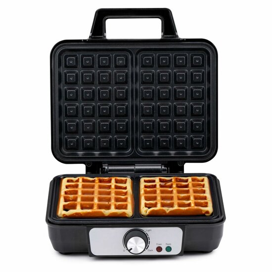 Wafelmaker Alpina 1000 W Zilverkleurig 1