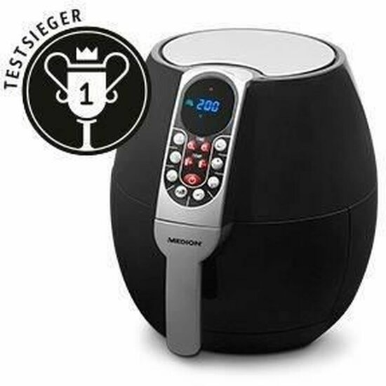 Airfryer Medion 1500 W 2,8 L Zwart/Zilverkleurig 5