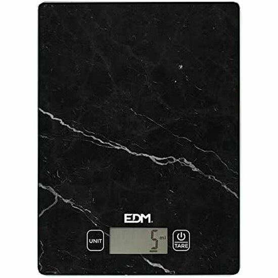 Keukenweegschaal EDM Zwart 5 kg (14 x 19.5 cm) 1