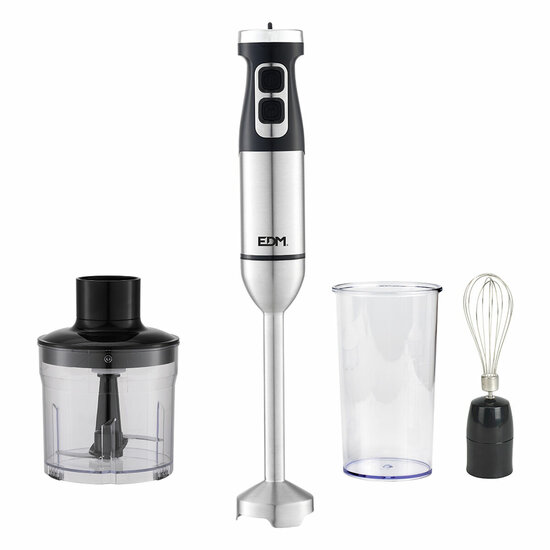 Multifunctionele Staafmixer met Accessoires EDM 07770 Zwart Zilverkleurig 1700 W 1