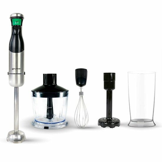 Multifunctionele Staafmixer met Accessoires Grunkel Zwart Zilverkleurig 800 W 1