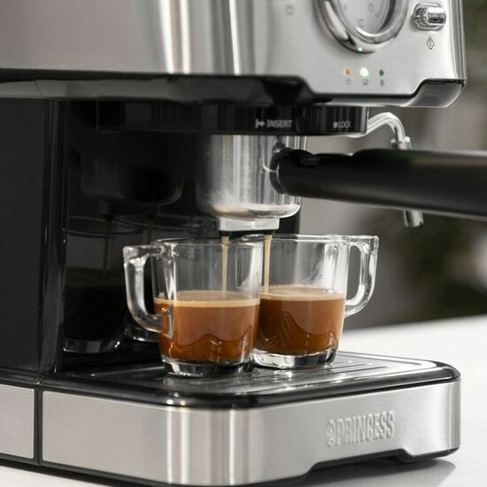 Expresso Koffiemachine Princess 01.249412.01.001 1,5 L 1100W Staal 1,5 L 8