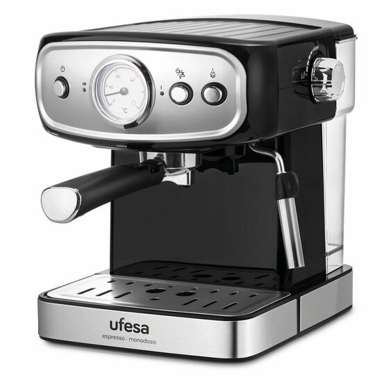 Expresso Koffiemachine UFESA CE7244 1,5 L Zwart Zilverkleurig 850 W 1