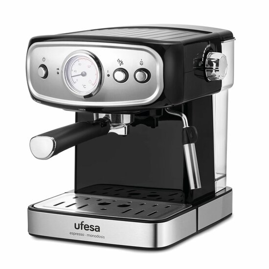 Expresso Koffiemachine UFESA CE7244 1,5 L Zwart Zilverkleurig 850 W 2