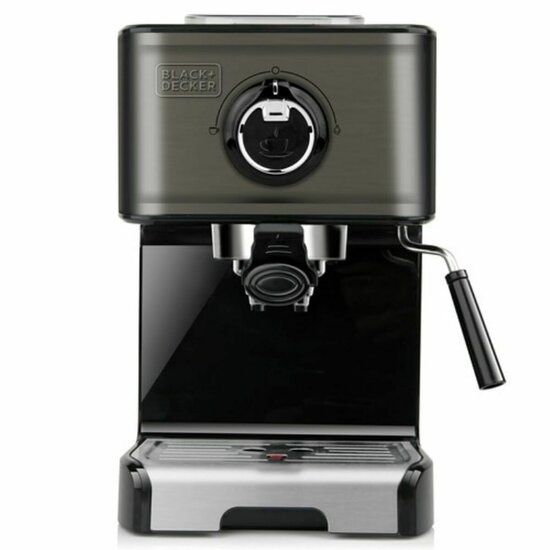 Expresso Koffiemachine Black &amp; Decker ES9200010B Zwart Zilverkleurig 1,2 L 1