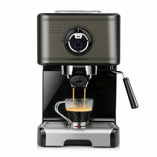 Expresso Koffiemachine Black &amp; Decker ES9200010B Zwart Zilverkleurig 1,2 L 2