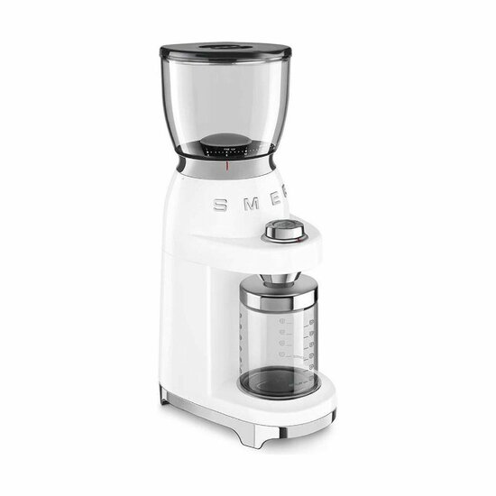 Elektrische koffiemolen Smeg CGF01WHEU 150 W Wit 350 g 3