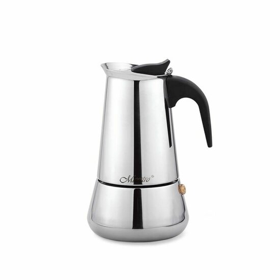 Percolator Feel Maestro MR-1660-4 Zwart Zilverkleurig Roestvrij staal 18/10 200 ml 4 Koppar 1