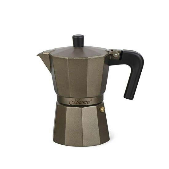 Percolator Feel Maestro MR-1666-6-BROWN Zwart Brons Aluminium 300 ml 6 Kopjes 1