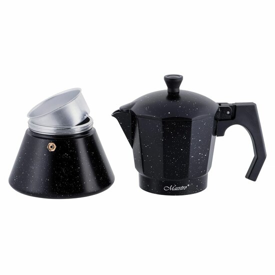 Percolator Feel Maestro MR-1667-6 Zwart Graniet Aluminium 300 ml 6 Kopjes 2