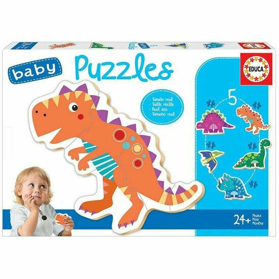 Kinderpuzzel Educa    Dinosaurus 5 Onderdelen 1