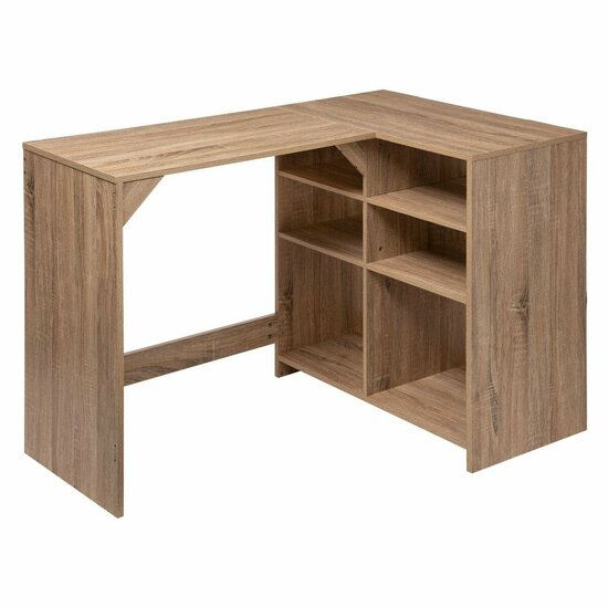 Bureau 5five Simply Smart Natuurlijk Hout 110 x 75 x 69 cm 6 Planken L-vorm 1