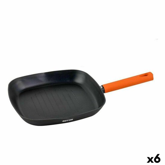 Grillpan Quttin Gastro Zwart Oranje 47 x 29,7 x 4 cm (6 Stuks) 1