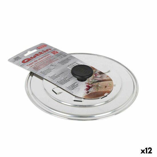 Deksel Braadpan Quttin &Oslash; 24 cm Zilverkleurig Aluminium (12 Stuks) 1