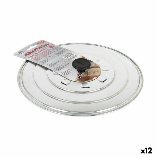 Braadpannedeksel met Stoomgaten Quttin Aluminium &Oslash; 32,5 cm (12 Stuks) 1