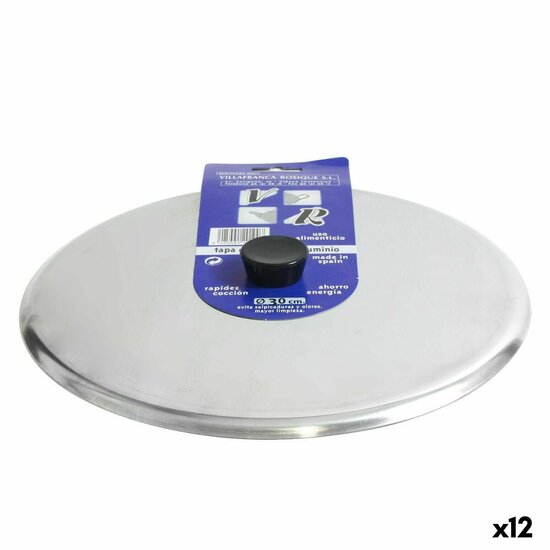 Deksel Braadpan VR Zilverkleurig &Oslash; 30 cm Aluminium (12 Stuks) 1