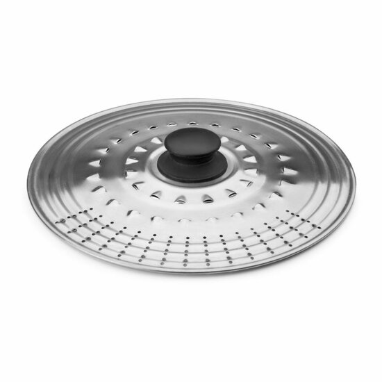 Deksel Braadpan Ibili 714219 &Oslash; 18 cm Zilverkleurig Metaal Roestvrij staal 1