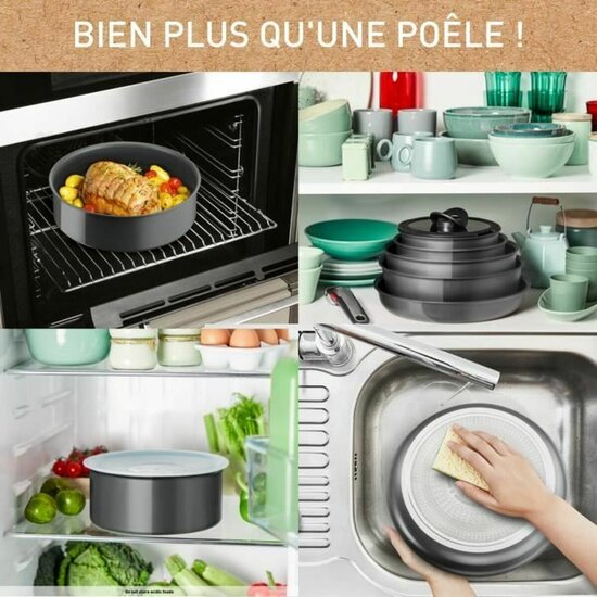 Pannenset Tefal L2619102 Grijs Aluminium (3 Stuks) 3