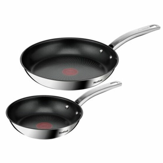 Pannenset Tefal B817S255 Staal Roestvrij staal 2 Onderdelen 2 Stuks &Oslash; 20 cm &Oslash; 26 cm 1