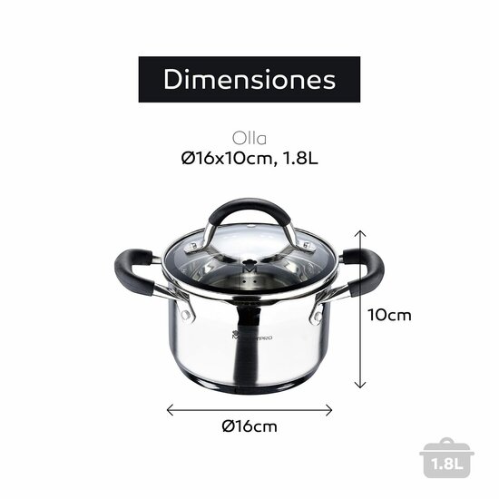 Slowcooker Masterpro &Oslash; 16 cm 1,8 L 2